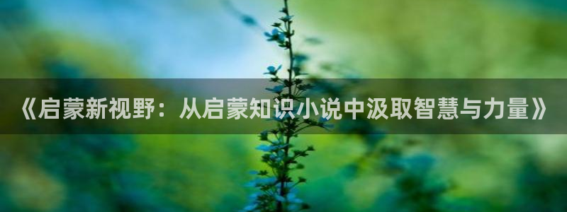 趣笔阁辣文：《启蒙新视野：从启蒙知识小说中汲取智慧与力量》